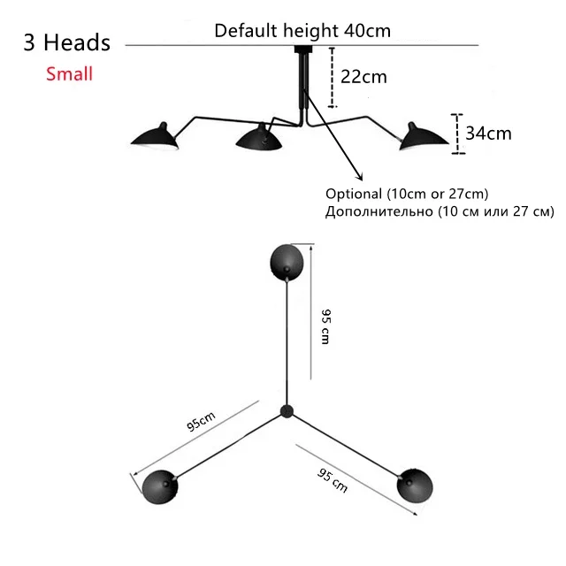 

Скандинавский ретро подвесной светильник с несколькими головками, простой дизайн, потолочный постмодернистский домашний светильник для гостиной, светодиодный светильник
