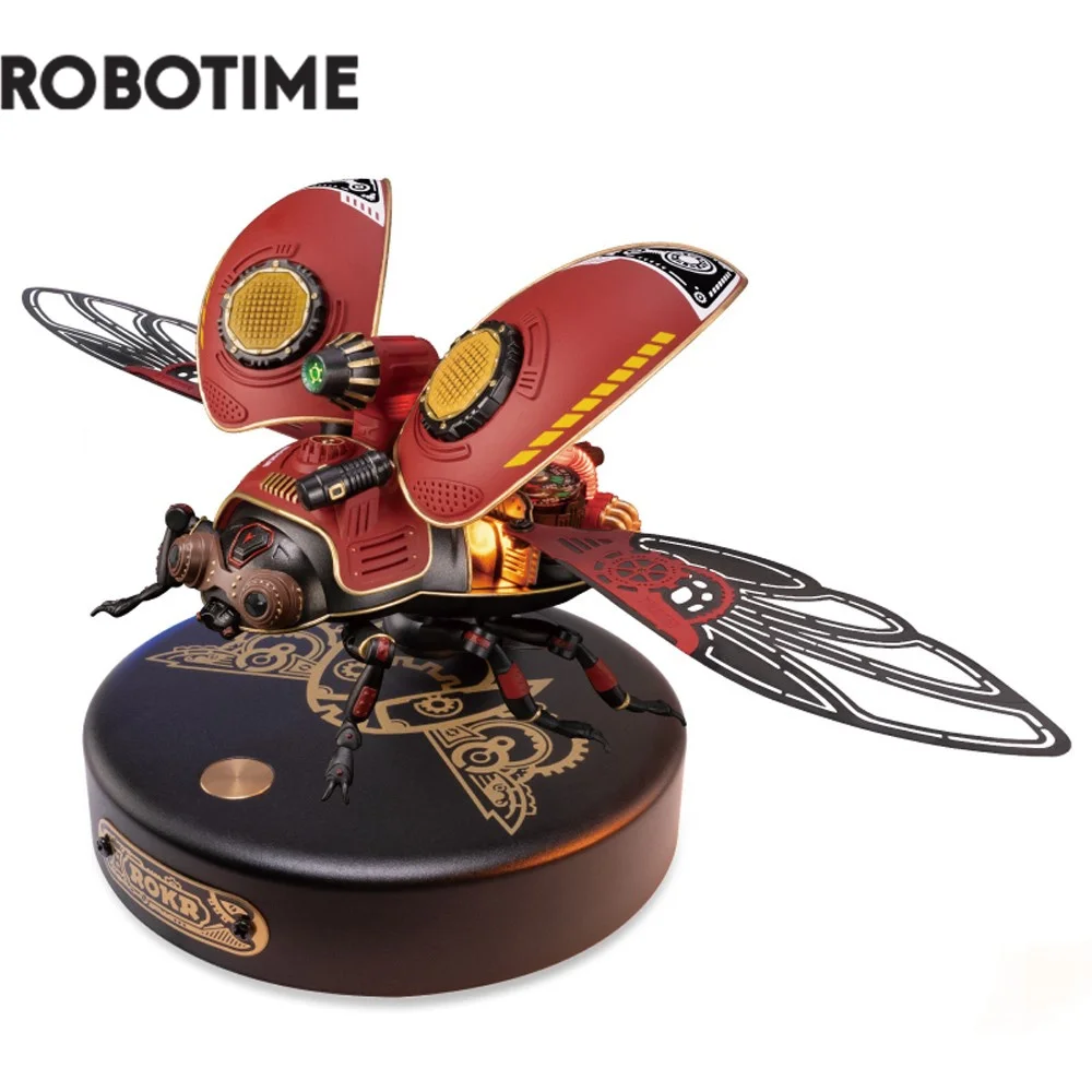 

Robotime Rokr Scout Beetle MI02 ABS Metal Punk Style 3D Puzzle Gift for Boys Adults Mechanical Design DIY Toys Building Blocks