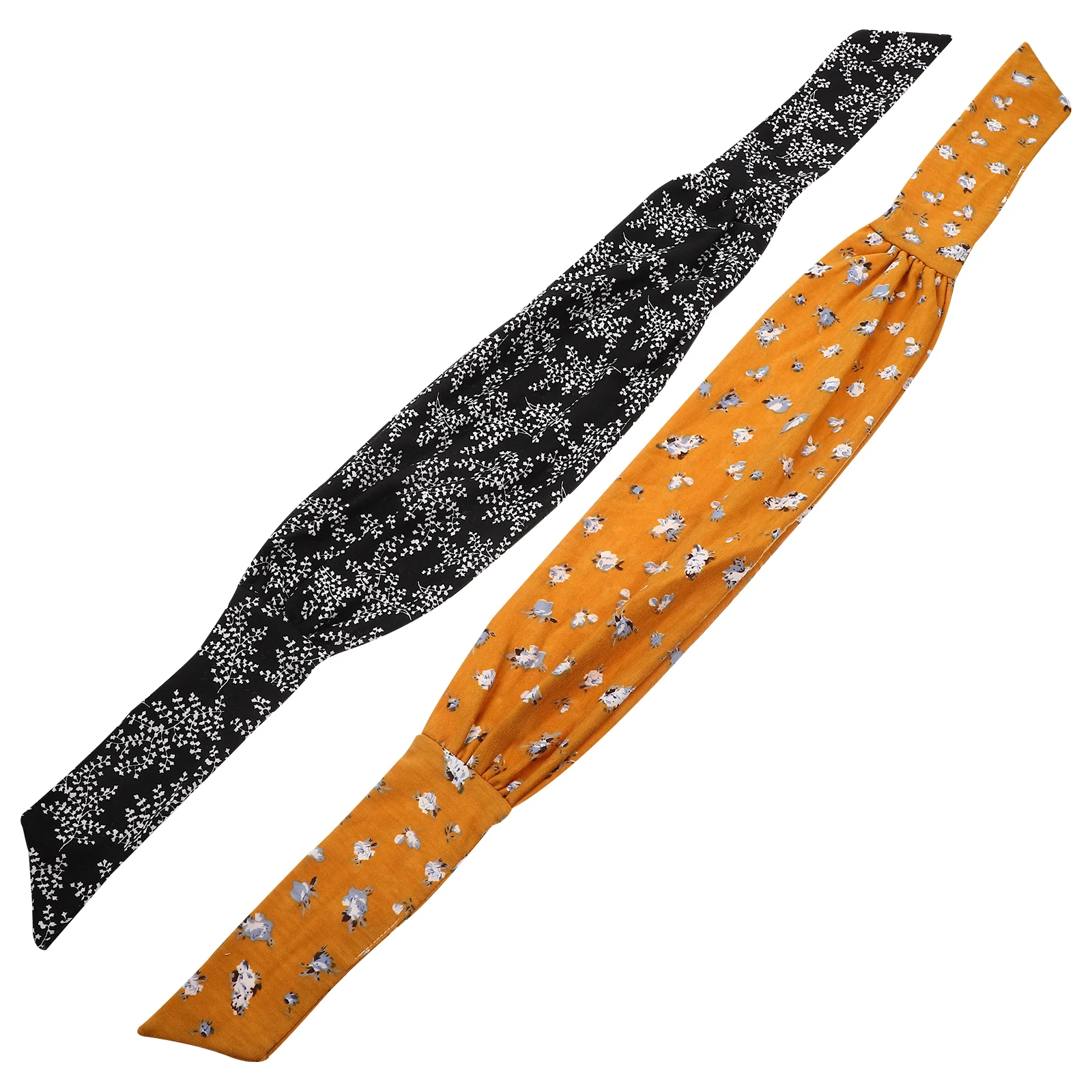 

2Pcs Outdoor Stretchy Headband Printed Workout Headwrap Hairband