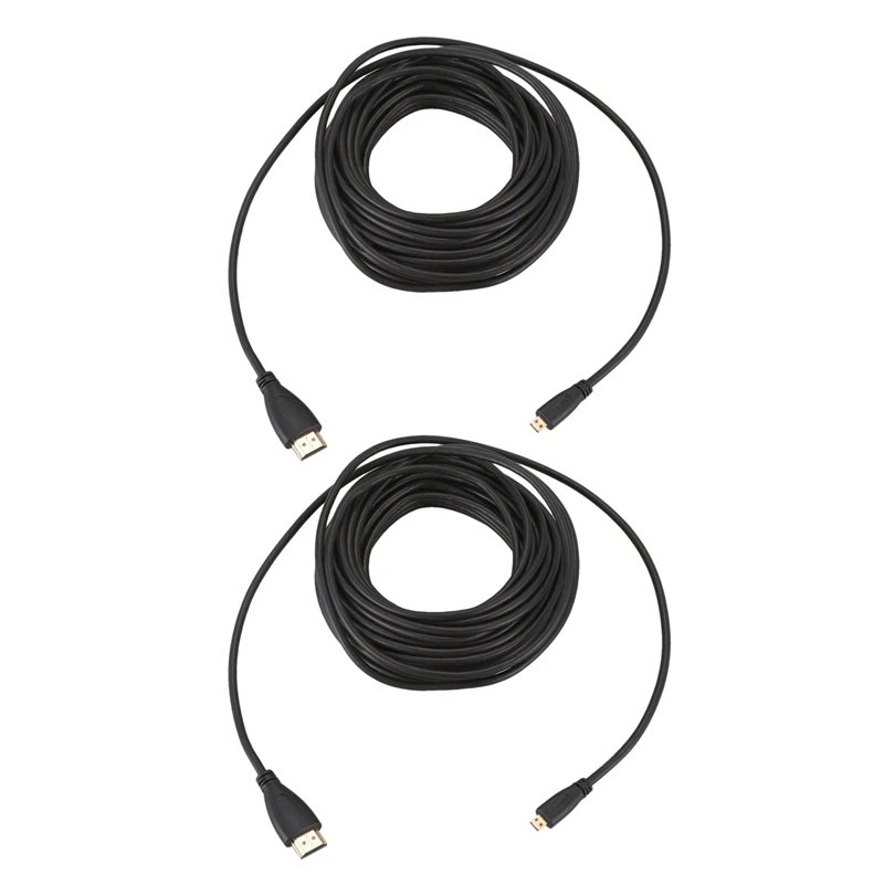 

2 шт. 10 м HDMI штекер к Micro-HDMI штекер HD видео конверсии линии