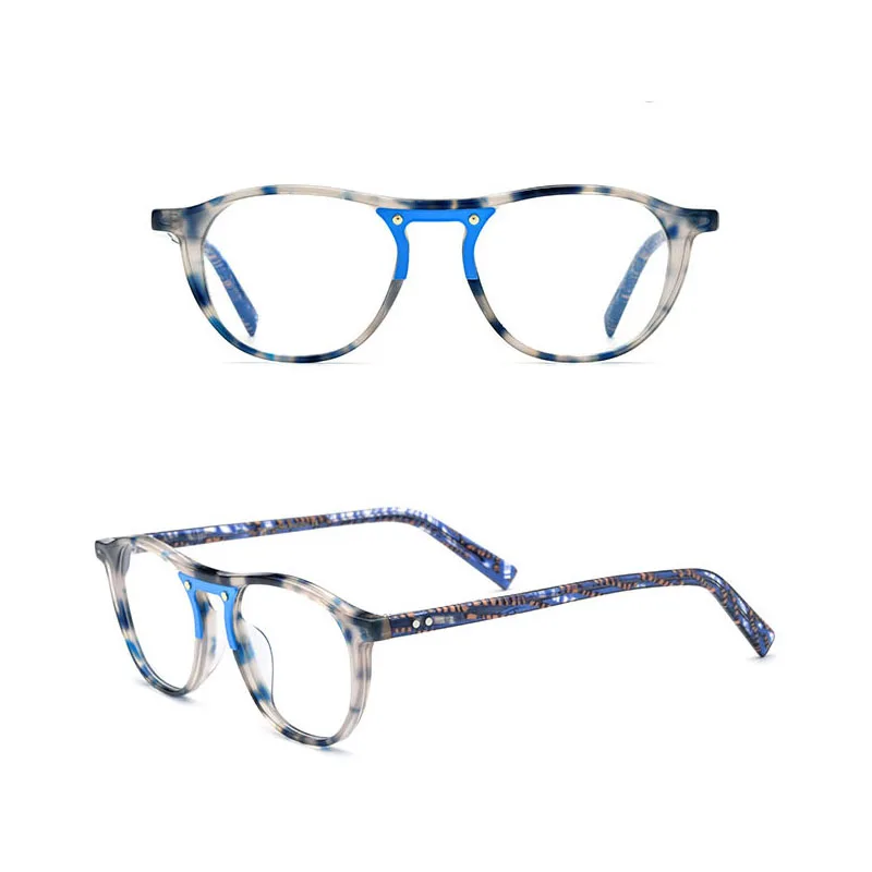 

New Arrives Acetate Vintage Characteristic Optical Eyewear Myopia Prescription Eyeglass Frames Men Women's Eyeglasses With Frame