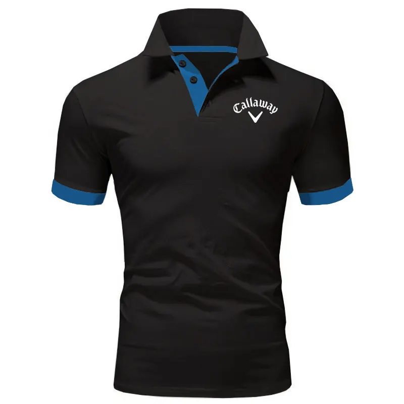 

New Summer Men's T-shirt Polo Shirt Joining Together Letters Color Polo Shirts Brand Men Short-Sleeved Tees Shirt Man Clothes