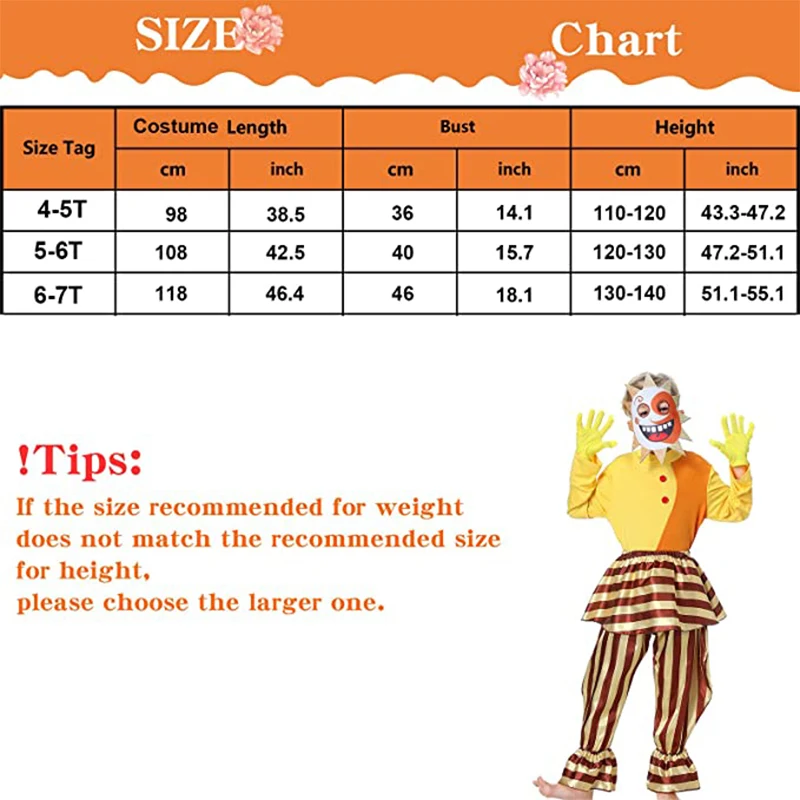 FNAF Sundrop Moondrop Costume Kids Sundrop Moondrop Costume Sun Moon Clown Cosplay Outfit Halloween Costume Child images - 6