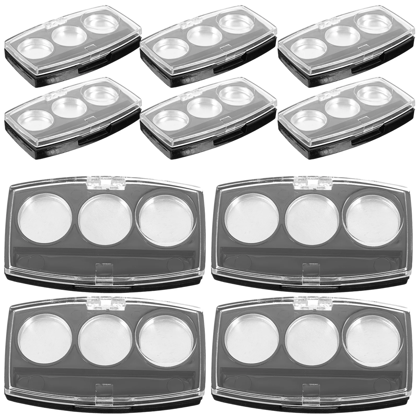 10 шт. палитра коробки для теней век пустой лоток макияжа консилер-органайзер