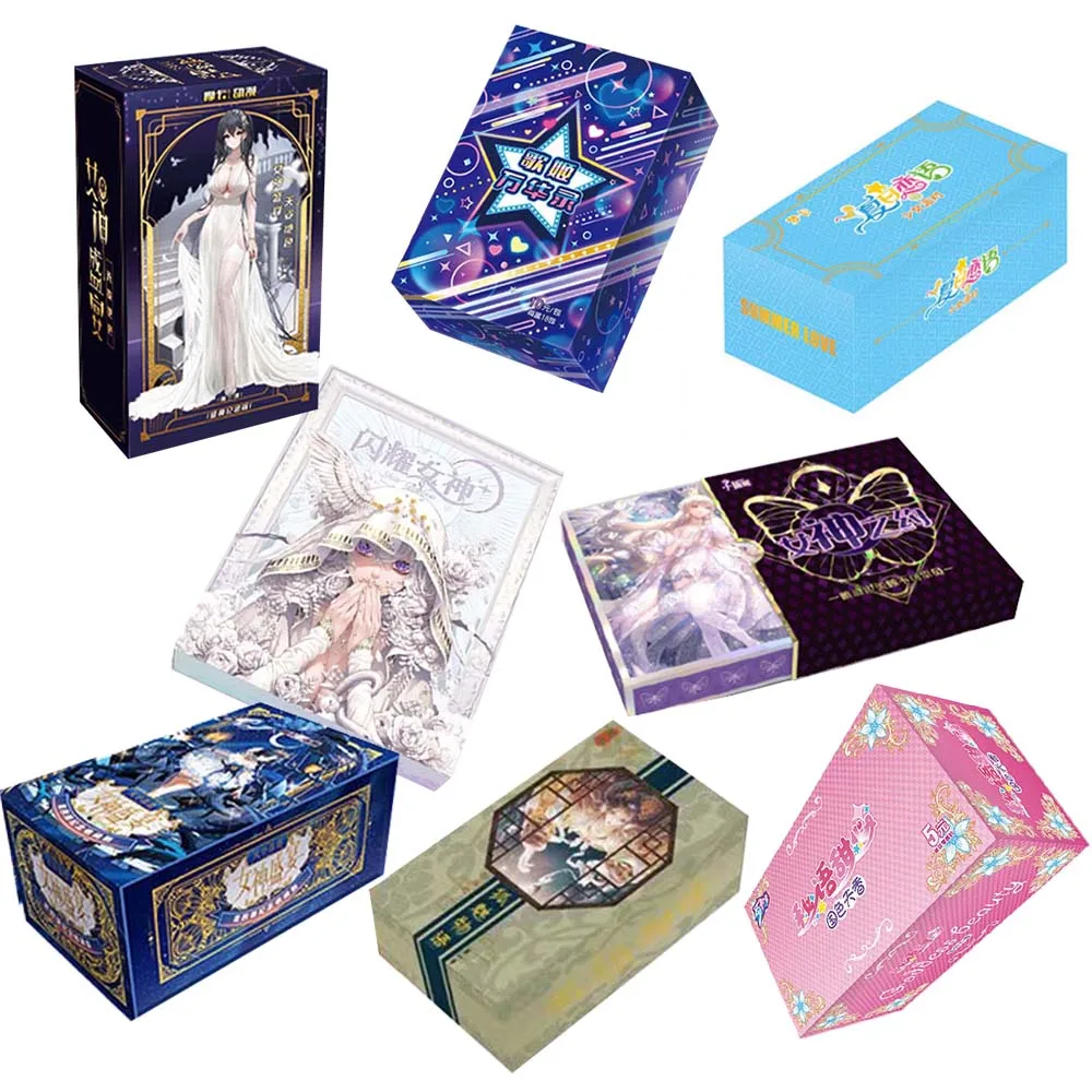 

Goddess Story Cards Collection Paper Borad Games Children Anime Peripheral Character Kid's Gift Playing Card