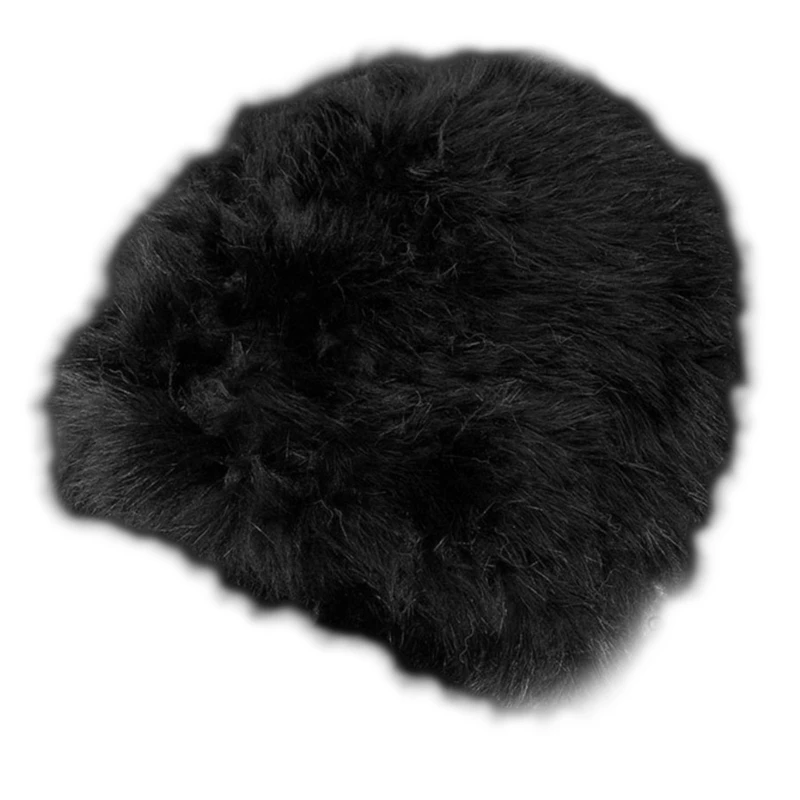 

Vintage Hat Rabbit Plush Fleece Hat Plush Hat Caps Ear Protection Warm Fashion Casual Cute Warm Knitted Woolen Hat