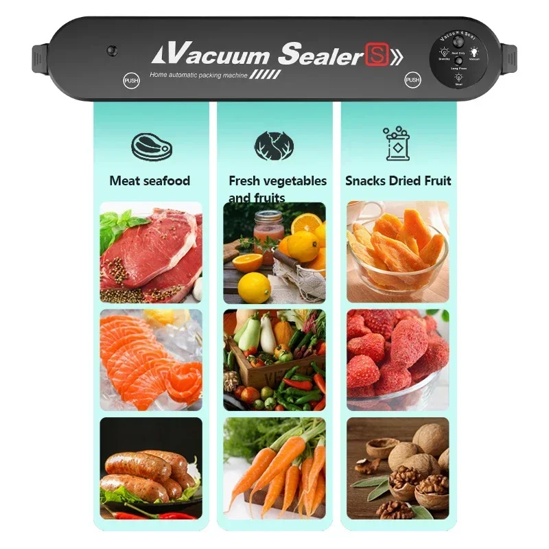 Food Storage Vacuum Sealing Machine Packaging Commercial Bag Machine90W