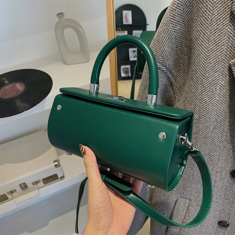 

Box Small Pu Leather Women's Shoulder Crossbody Bag 2022 Summer Designer Top Quality Handbag Luxury Brand Tote With Short Handle