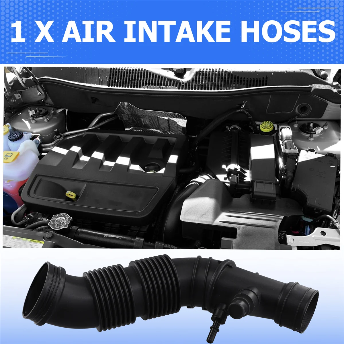 Воздухозаборная труба 68297298AA 52026977 для чистого воздуховода подключенная к крышке