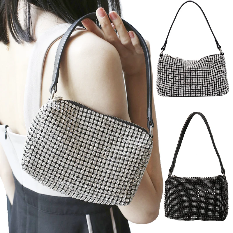 

Fashion Diamonds AW Wang Rhinestone Handbag Trendy Diamonds Bag Crossbodybbag Shining Party Clutch