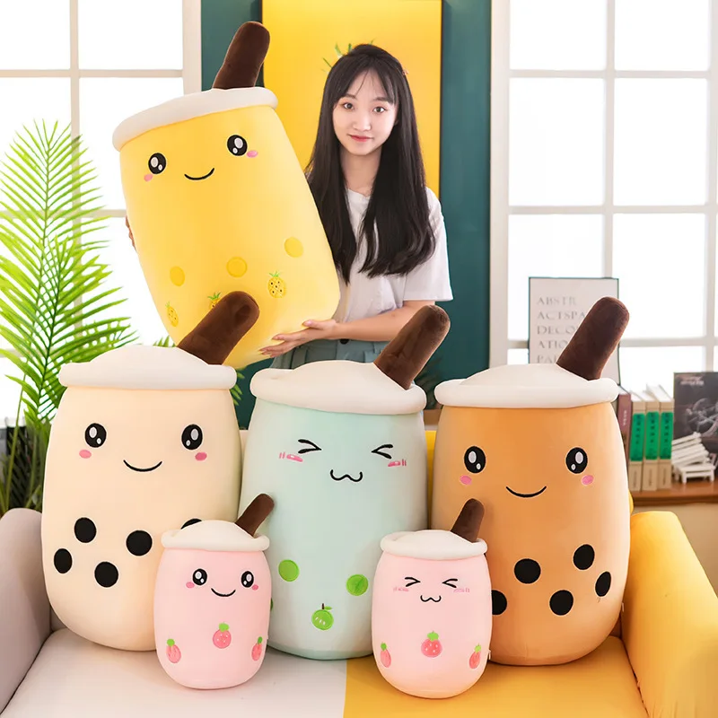 Подушка для молока и чая 24 см Kawaii мягкие плюшевые игрушки Boba Tea Plushie детей подарки