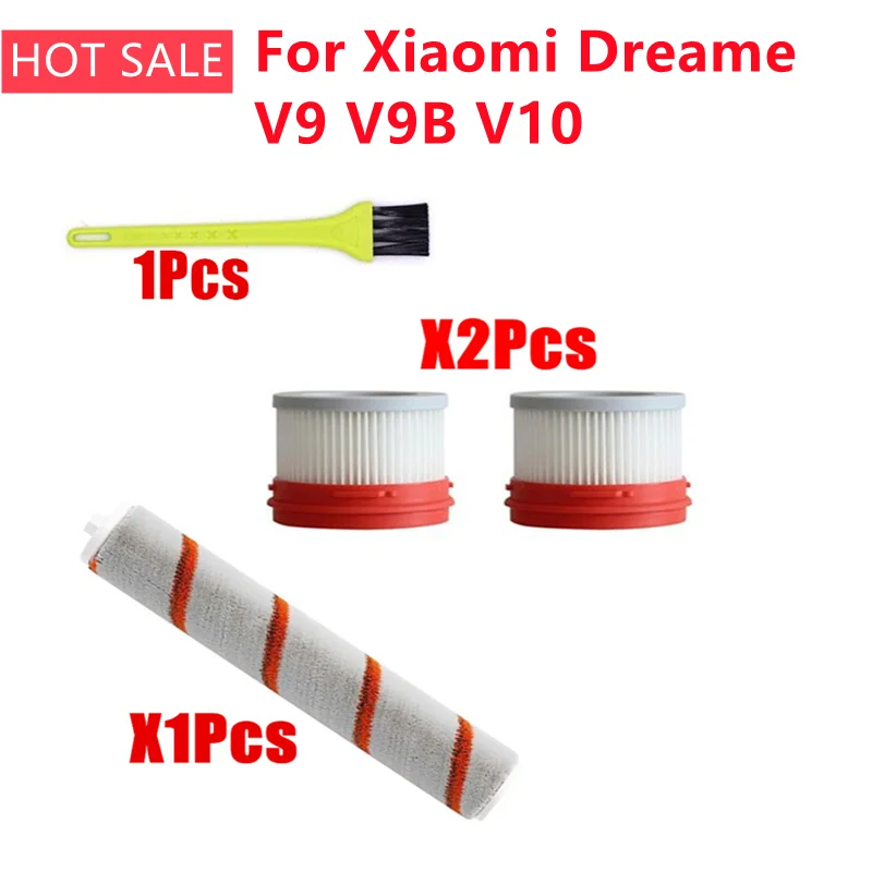 

Бытовой беспроводной ручной пылесос Xiaomi Dreame V9 V9B V10, аксессуары, Hepa фильтр, роликовая щетка, набор деталей