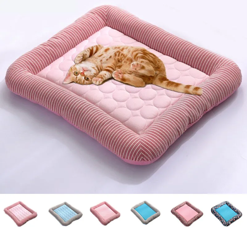 

Summer Pet Pad Cat Bed Ice Silk Cool Mesh Comfortable Cat Cage Pad Breathable And Convenient For A Cool Summer