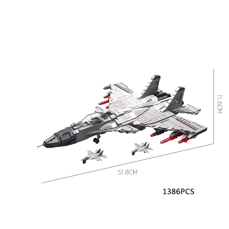Фото China Military Modern Airplane Batisbricks Building Block Ww2 J-15/20 Fighter Construction Model Brick Toys Collection For Boys №2