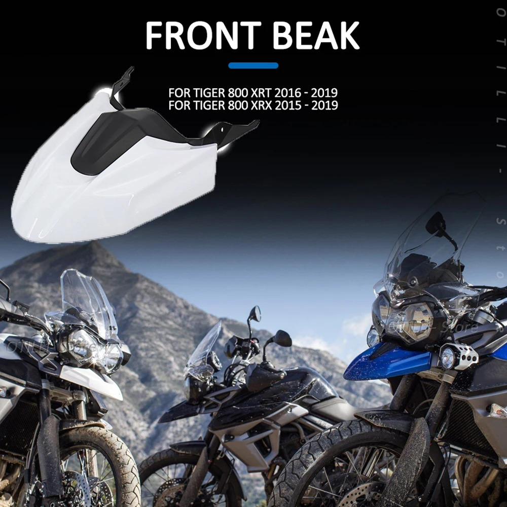 

NEW 2015 - 2019 2018 Motorcycle Accessories Front Beak Protector Mudguard Extension Cup Cone For Tiger 800 XRT For Tiger 800 XRX