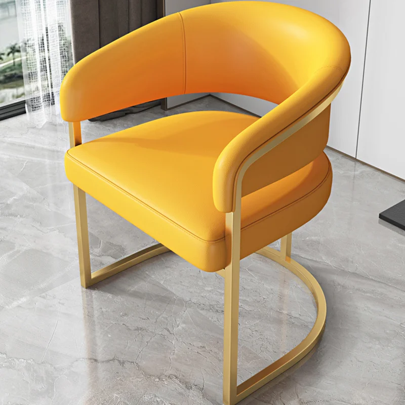 

Nordic Light Luxury Dining Chair Modern Minimalist Chair Living Room Chair Backrest Balcony Silla Plegable Furniture GPF50YH