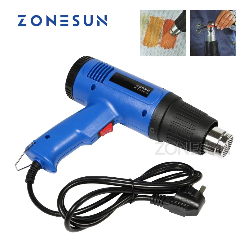 

ZONESUN Новый AC 220 В 1800 Вт плавный термостат Электрический пистолет горячего воздуха автомобильные наклейки Тепловая пушка электроинструменты...