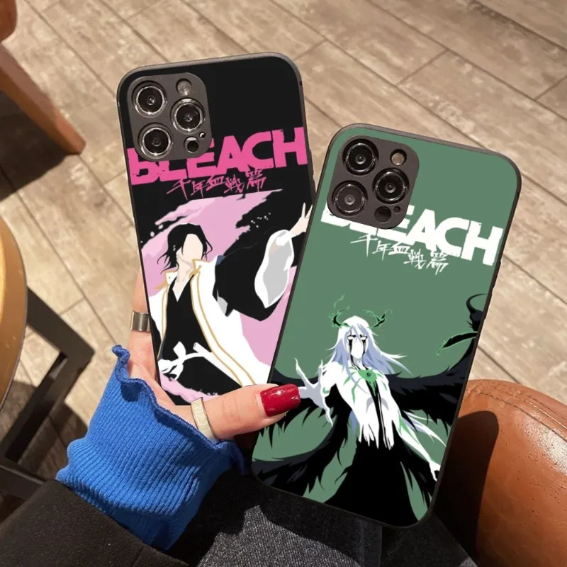 

Cool Anime Bleach Colorful Phone Case FOR IPhone 14 13 11 12 Pro 8 7 Plus X 13 Pro MAX XR XS MINI Black Covers