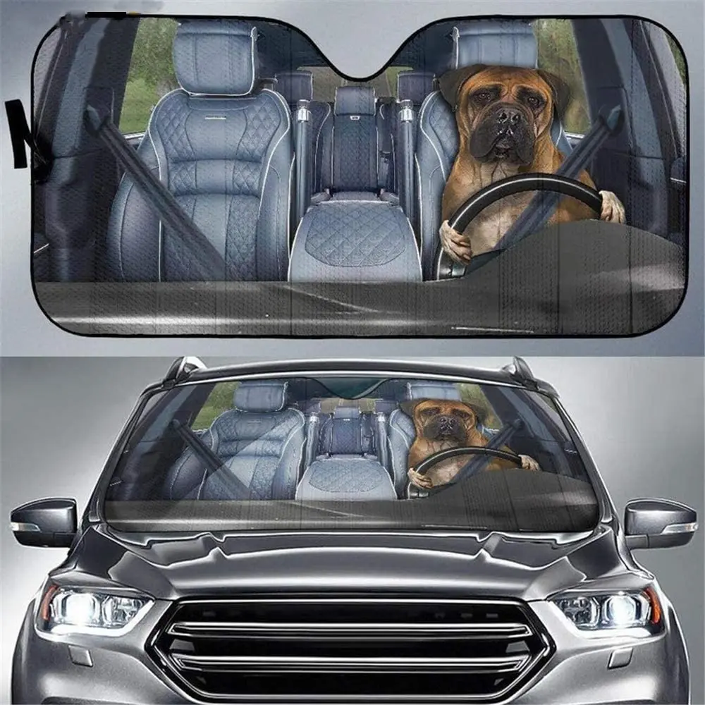 

Солнцезащитный козырек SEANATIVE для собак для вождения на лобовом стекле, Складной автомобильный козырек гармошкой для автомобиля, грузовика, ...