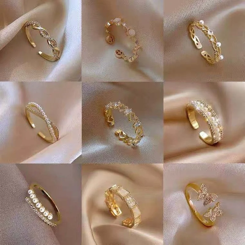 

Design Fashion Personality Cold Wind Index Finger Ring Round Opening Adjustment Ring Accessories Jewelry Gift Bijoux Femme