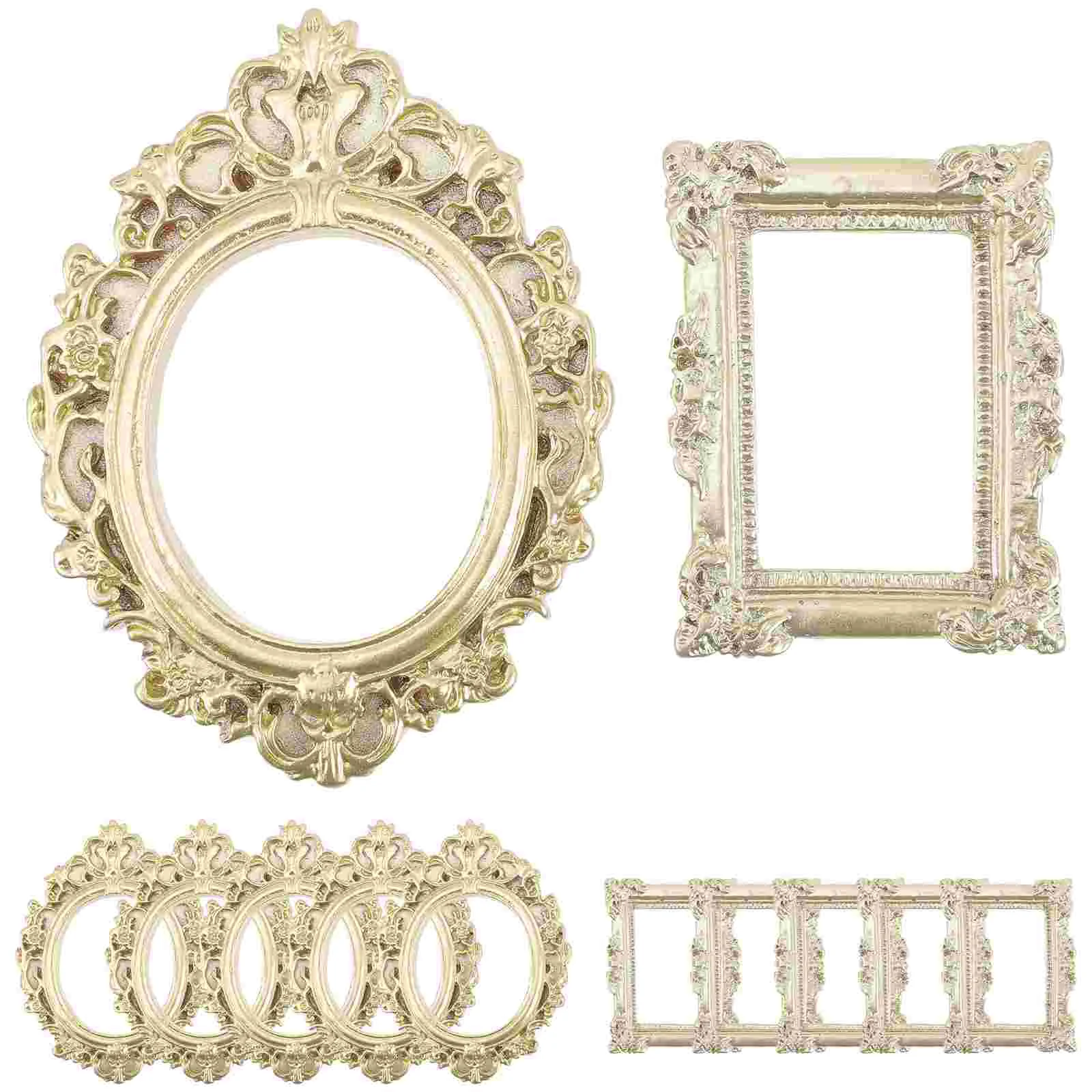 

Frame Photo Picture Frames Mini Vintage Miniature Holder Displayfor Resin Diyplacehouse Props Crafts Wall Making Background