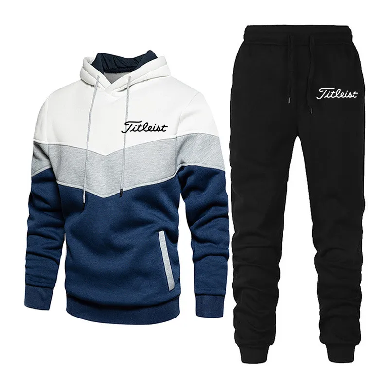 

Костюм спортивный мужской с принтом гольф, Свитшот и штаны, пуловер, худи, повседневная спортивная одежда, комплект из 2 предметов