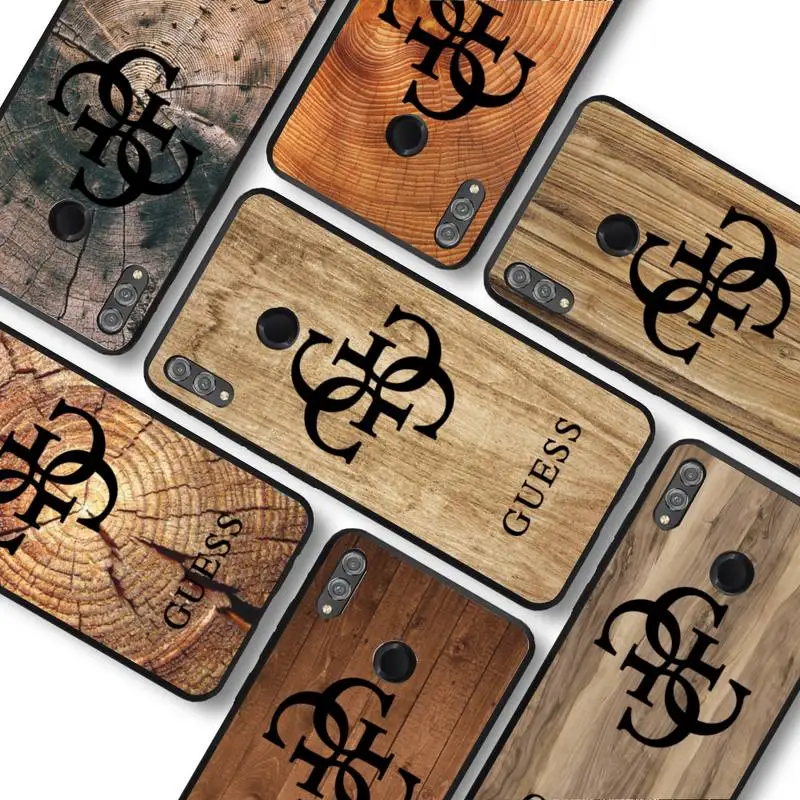 

Fashion Brand Guess Wood Floor Cartoon Pattern Phone Case For Huawei honor10Lite 10i 20 8x 10 Honor9lite 9xpro
