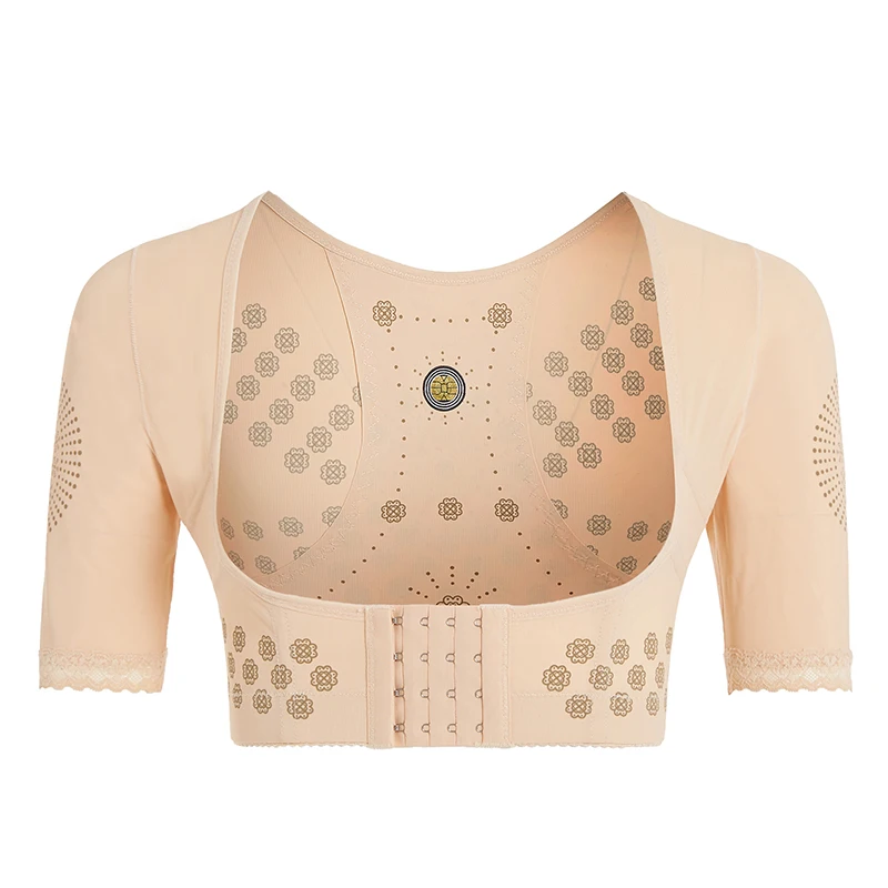 

Posture Correction Corset For Women Short Sleeve Breast Collection Back Support Shaping Short Vest Chest Brace