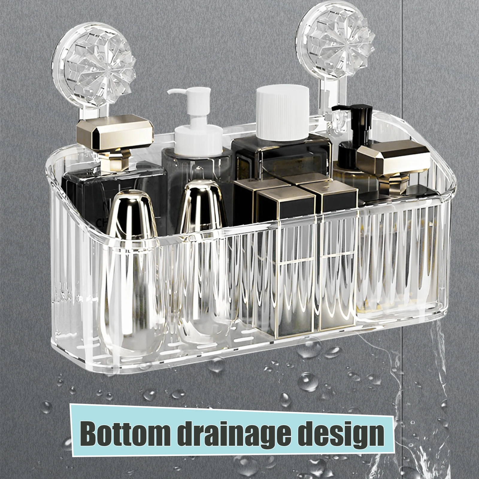 

Настенный держатель для ванной комнаты, на присосках