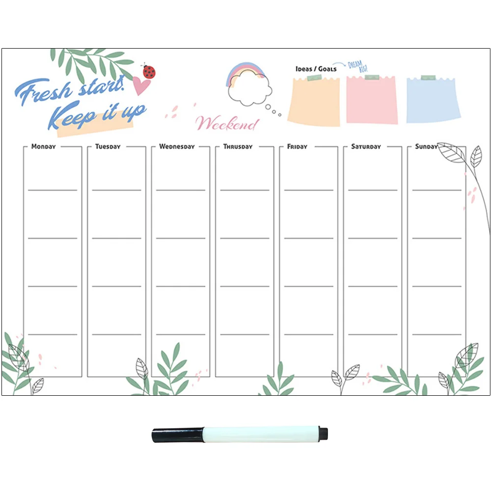 

Magnetic Dry Erase Calendar Refrigerator Calendar Large Calendar Whiteboard Weekly Planner