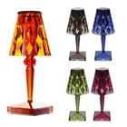 Алмазный светодиодный ночник с сенсорным экраном, акриловая декоративная лампа для бара, кафе, хрустальные настольные лампы для спальни, прикроватного столика