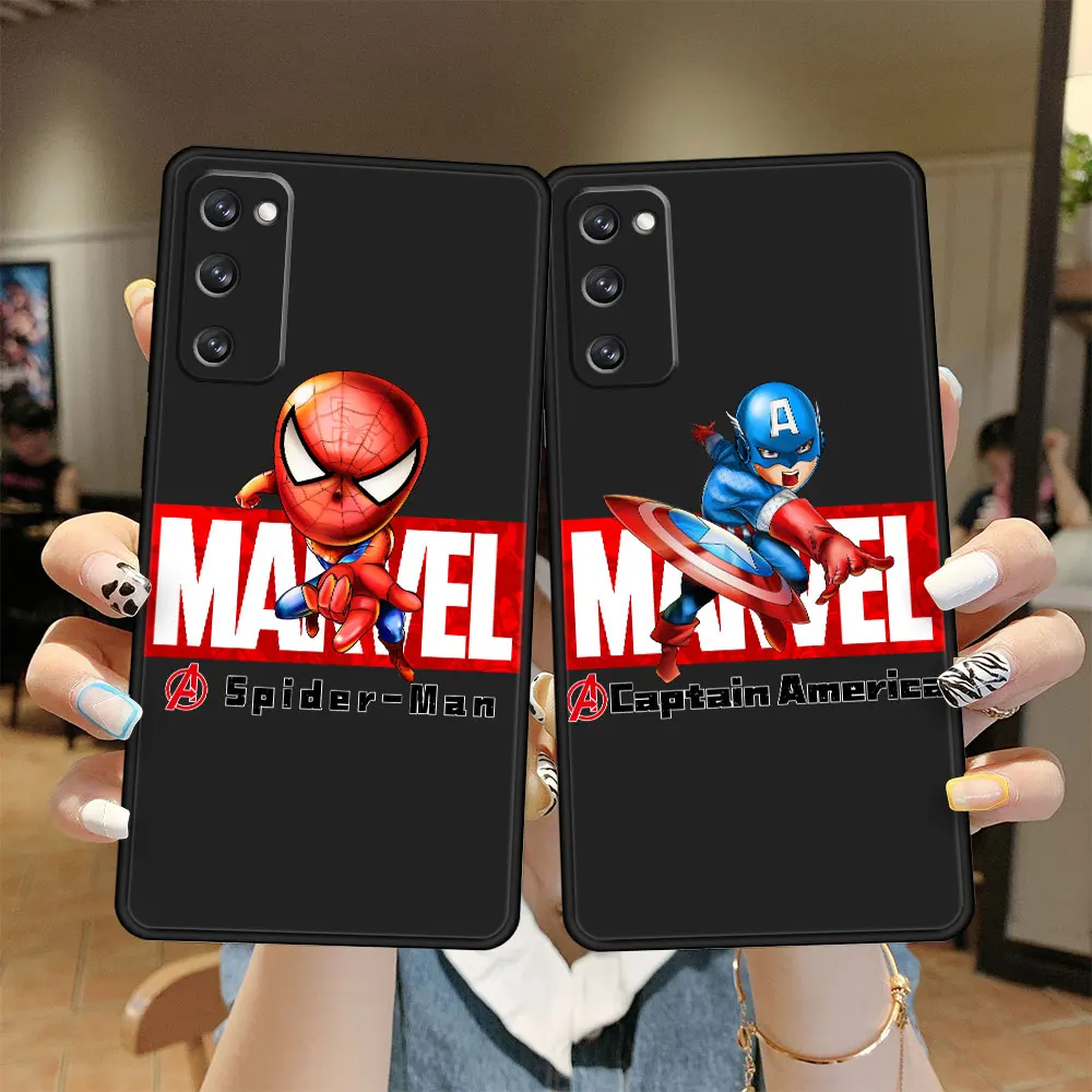 

Coque Shockproof Case for Samsung Galaxy S22 Ultra S20 S21 FE 5G S10 Plus S9 S104G S10Lite Celular Soft Marvel Captain America