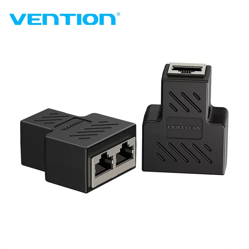 

RJ45 Splitter Connector Adapter 1 to 2 Ways Ethernet Splitter Coupler Contact Modular Plug Connect Laptop Ethernet Cable