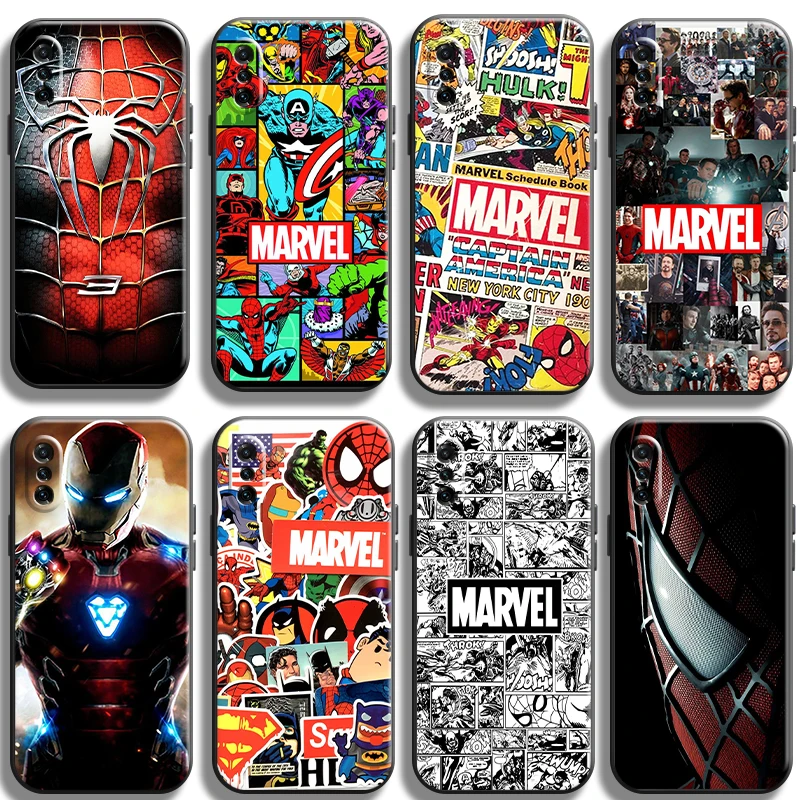 

USA Marvel Comics Phone Case For Xiaomi 11 Lite Pro Ultra POCO X3 M3 Pro NFC F3 GT Coque Unisex Smartphone Back TPU Original