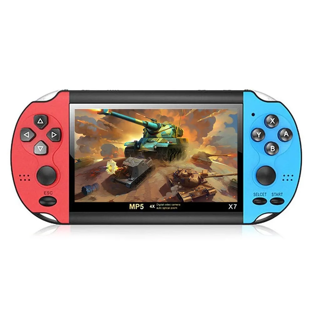 

X7 Handheld Game Player 4.3 Inch LCD Display 8GB Double-rocker 3000 Classic Game Retro Mini Pocket Game Console MP5 Video Player