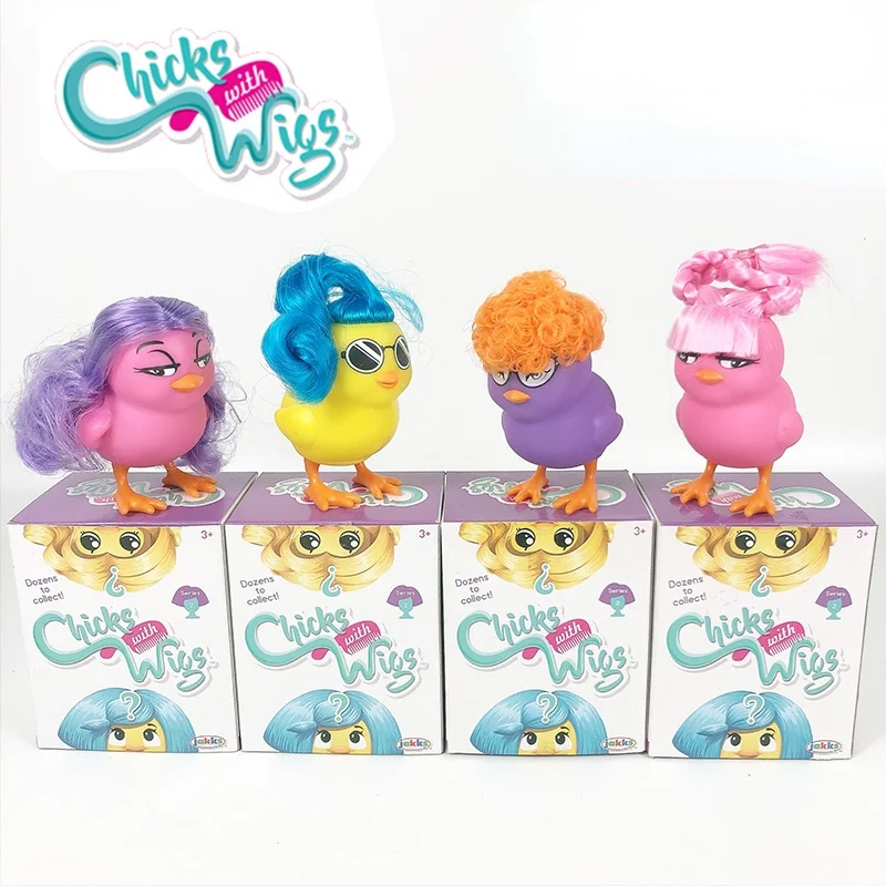 Jackks Funny Chicks Wigs Wig Chicken Cute Doll Figure Pretend Play Children Present Birthday Gift
