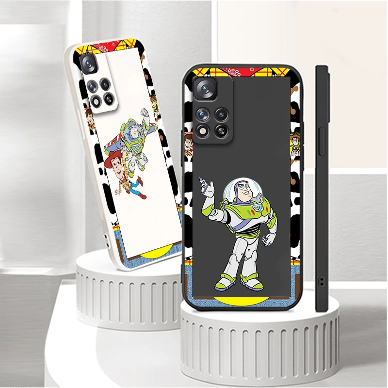 

Toy Story Disney Cute Art Liquid Rope Soft Cover Phone Case For Xiaomi Redmi Note 11 11S 11T 10S 10 9S 9T 9 8T 8 Pro Plus 5G