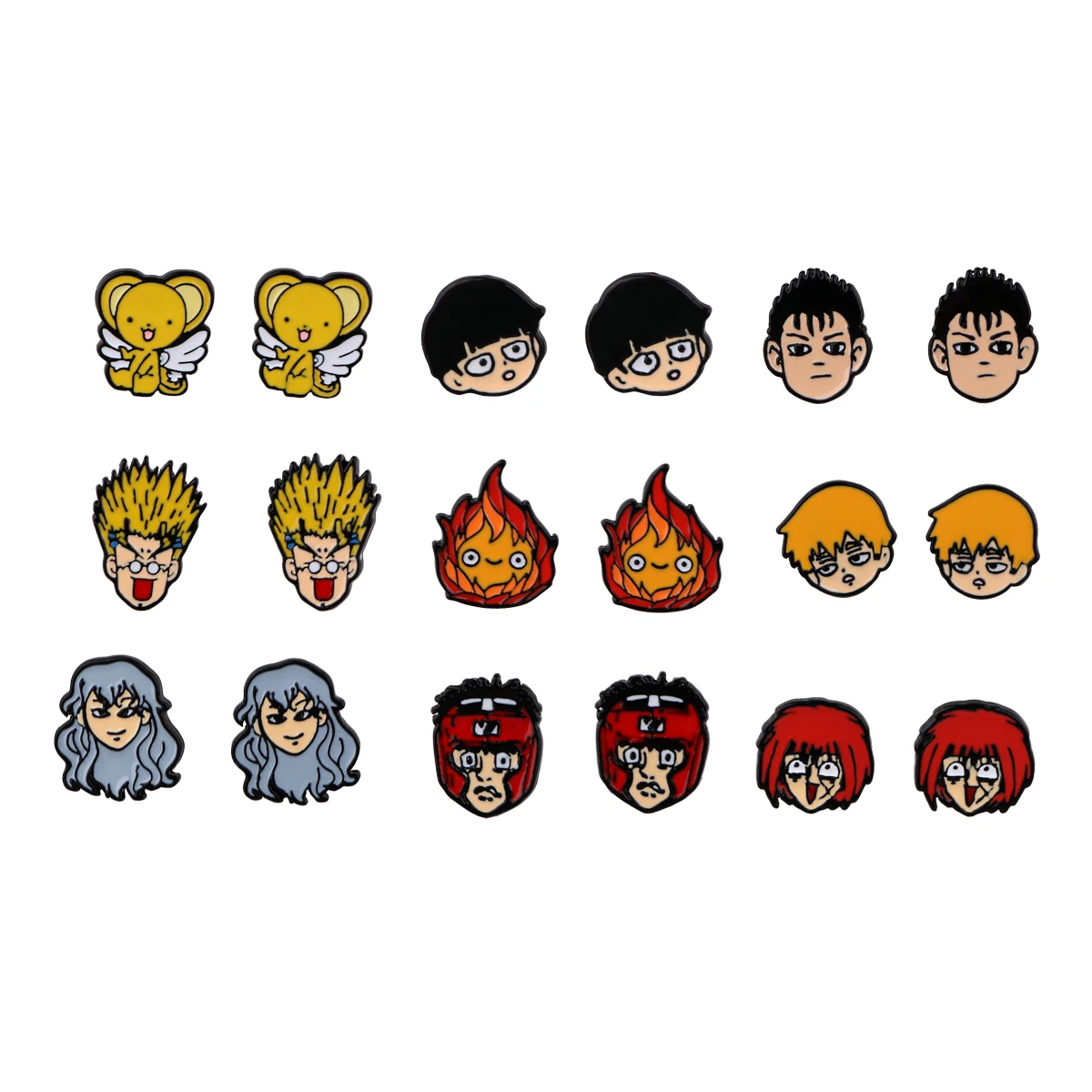 

MOVING CASTLE Stainless Steel Piercing Ear Japanese Anime Stud Earrings For Women Jewelry Earrings Unusual Girl Accessories Gift