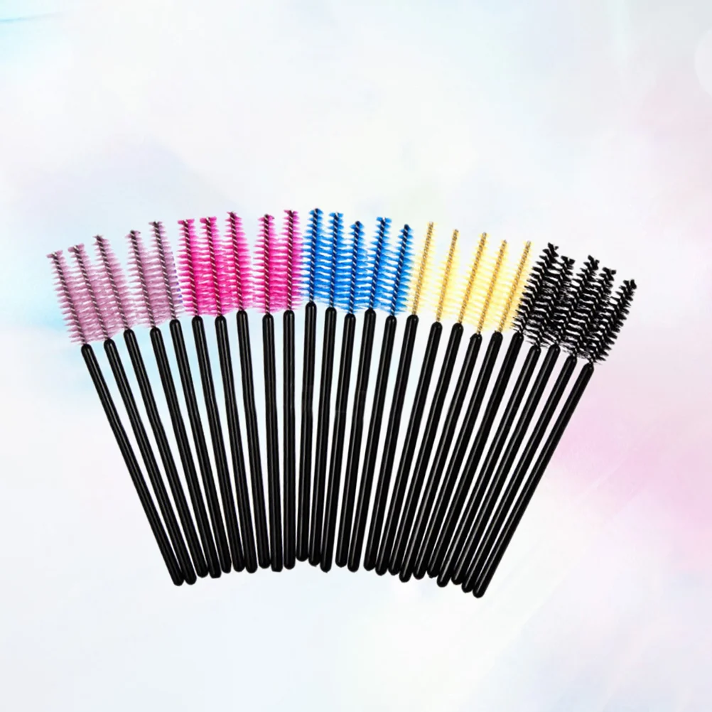 

50pcs Multicolor Mascara Wands Eyelash Eye Lash Brush Makeup Applicators
