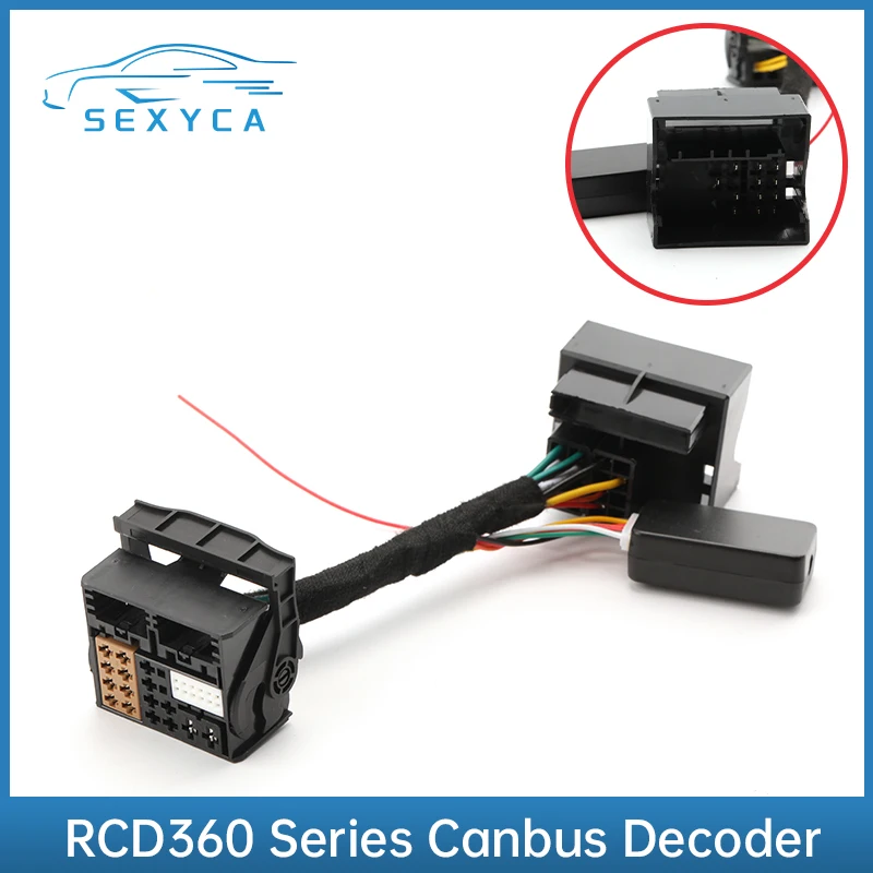 Автомобильный адаптер RCD360 PRO Plug & Play ISO Quadlock кабель CANBUS декодер симулятор большая