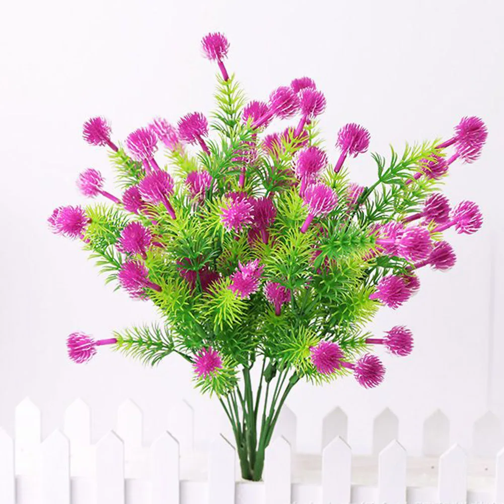 

Artificial Flowers Plastic Fake Plants UV Resistant In/Outdoor Home Garden Decor Bouquet For Bridal Wedding Home Decoration