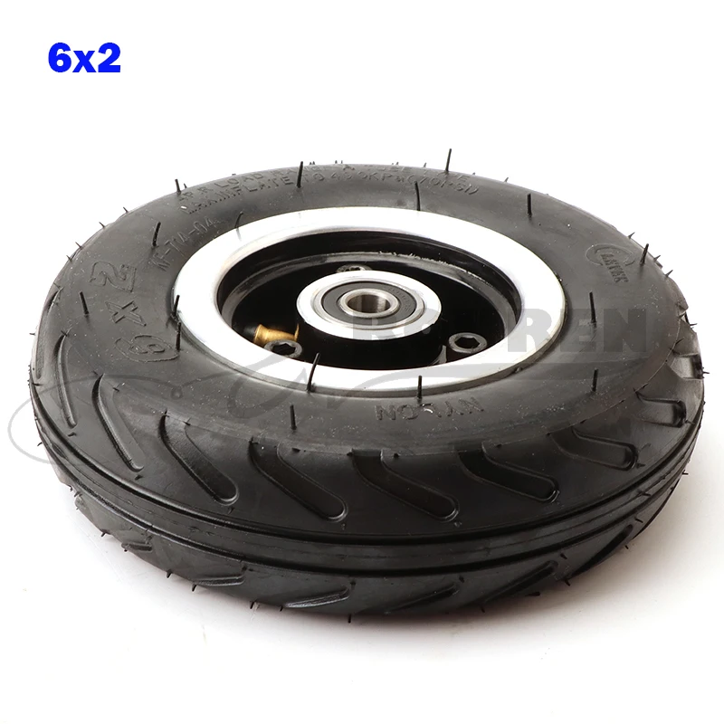 

6 inch 6X2 Wheels set or Tire Inner Tube Electric Scooter Wheel Chair Truck Use 6" Tyre F0 Pneumatic Trolley Cart