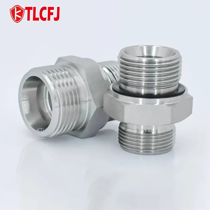 

KTLCFJ Metric MaleThread With Sealing ED Ring Oil Tubing Joints 45# Steel Pipe Hydraulic FittingsCompression Tube Connector