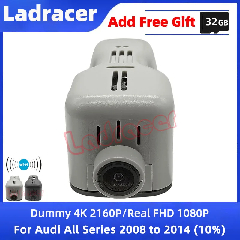 

Автомобильный видеорегистратор Ladracer AD04-F 4K 2160P, камера для Audi Q5 Q7 Q3 A1 A3 8P A4 B6 B7 TT RS S S3 S4 S5 S7 A5 B8 A6 A7 A8