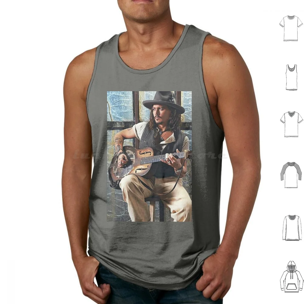 

Johnny Depp Tank Tops Vest Sleeveless Johnny Depp Actor