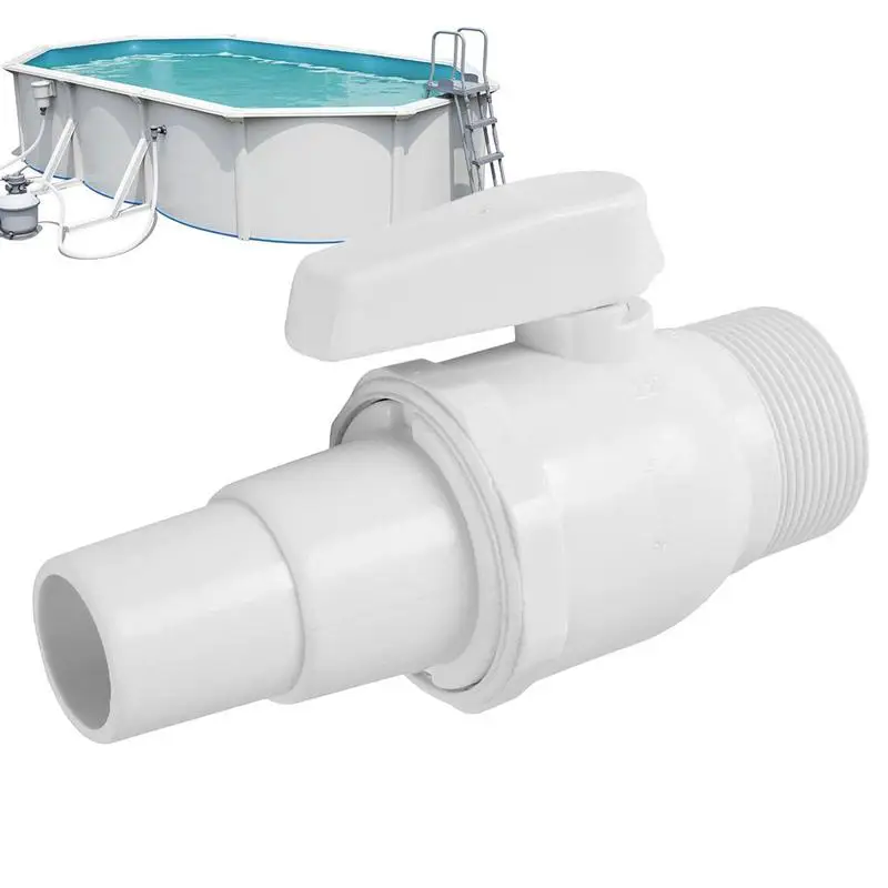 

Replacement Two-Way Ball Valve Switch Valve For Swimming Pool UV Resistant Pool Accessory For Home Backyard Plunge And Above