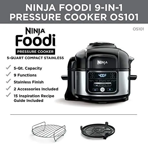 Foodi 12-in-1  XL 8 qt. Pressure Cooker & Air Fryer that Steams, Slow Cooks, Sears, Sautés, Dehydrates & More, with 5 q Freidor