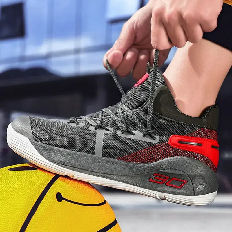 

New High Top Anti-slip Outdoor Sports Shoes Trainer Men Summer High Quality Basketball Shoes Men Sneakers Basket Shoes Autumn
