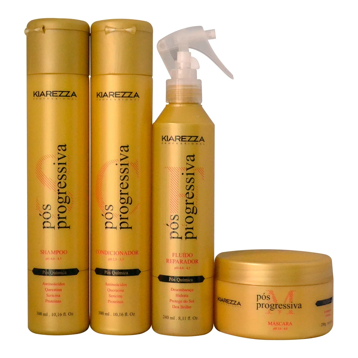 

Kiarezza Progressive Pos Kit-Shampoo + Conditioner + Fluid & Mascara