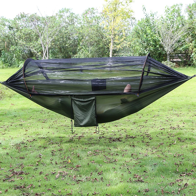 

Anti-Flip Outdoor Double Hammock Portable Camping Tent Travel Anti-Mosquito Hammock Indoor Leisure Hanging Hammocks Swing Chair